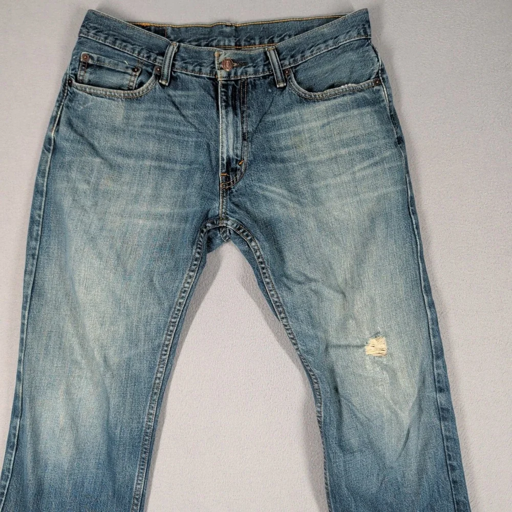 Levi's 514 Jeans Mens 34x32 Blue Straight Fit Denim Workwear Casual Everyday
